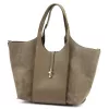Luka 26-068 taupe női bőr válltáska 45 x 30 x 16 cm
