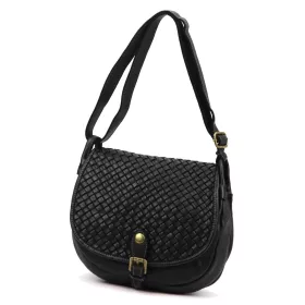 VS 079-387 fekete női bőr kézitáska 28 x 27 x 10 cm