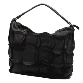 VS 092-089 fekete női bőr kézitáska 34 x 30 x 18 cm