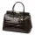 Luka 26-002 CROCO barna női bőr kézitáska 35 x 26.5 x 15.5 cm