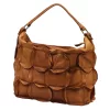 VS 092-089 barna női bőr kézitáska 34 x 30 x 18 cm