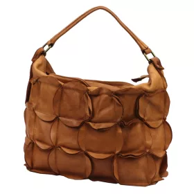 VS 092-089 barna női bőr kézitáska 34 x 30 x 18 cm