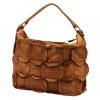 VS 092-089 barna női bőr kézitáska 34 x 30 x 18 cm