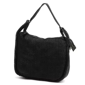 VS 099-369 fekete női bőr kézitáska 33 x 26 x 13 cm