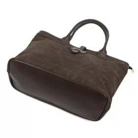 Luka 25-007 CROCO 2w1 barna női bőr kézitáska