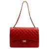 Camilla PREMIUM 10.023 MAXI SAVAGE piros női bőr kézitáska 32 x 22 x 11 cm