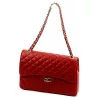 Camilla PREMIUM 10.023 MAXI SAVAGE piros női bőr kézitáska 32 x 22 x 11 cm