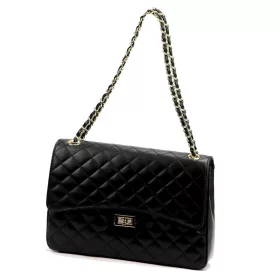   Camilla PREMIUM 10.023 MAXI SAVAGE fekete női bőr kézitáska 32 x 22 x 11 cm