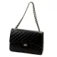 Camilla PREMIUM 10.023 MAXI SAVAGE fekete női bőr kézitáska 32 x 22 x 11 cm