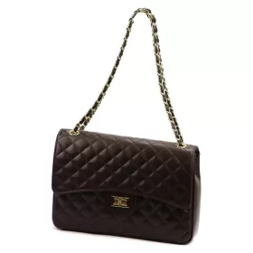   Camilla PREMIUM 10.023 MAXI SAVAGE barna női bőr kézitáska 32 x 22 x 11 cm