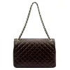 Camilla PREMIUM 10.023 MAXI SAVAGE barna női bőr kézitáska 32 x 22 x 11 cm