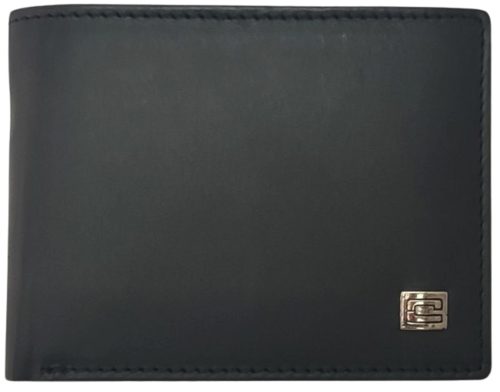 Choice fekete bőr pénztárca 10,5 x 8 cm