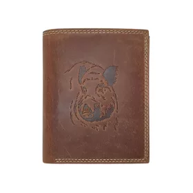   672772 561 Giorgio Carelli pénztárca barna vaddisznó (ÚJ)