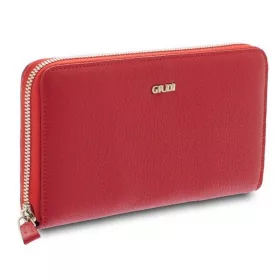 Giudi piros színű bőr pénztárca, női