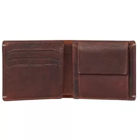   Burkely Billfold barna színű, bőr pénztárca, RFID védelem