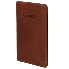   Burkely FUNDAMENTALS ANTIQUE AVERY konyak bőr útlevéltartó, 15 × 10 cm