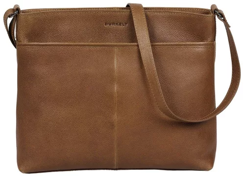 Burkely Antik Avery konyakbarna női bőr válltáska 30,5 x 27 x 9,5 cm