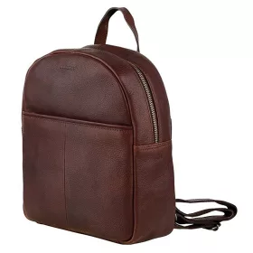   Burkely Antique Avery sötétbarna színű, női bőr hátizsák, tablet tartóval 9,7"