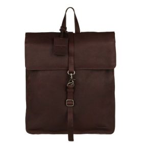 Burkely Antique Avery sötétbarna bőr hátizsák, backpack