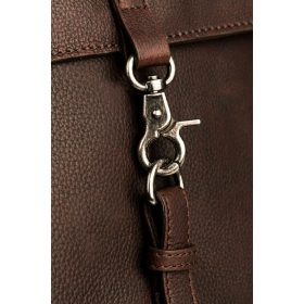 Burkely Antique Avery sötétbarna bőr hátizsák, backpack