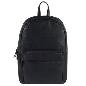   Burkely Antique Avery fekete bőr hátizsák, laptop tartóval 14"