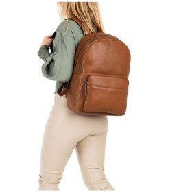   Burkely Antique Avery konyak bőr hátizsák, laptop tartóval 14"