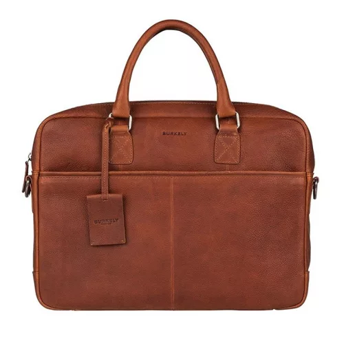 Burkely Antique Avery konyak bőr laptoptáska 15,6"