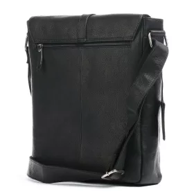 Burkely Antik Avery fekete bőr oldaltáska, crossbody