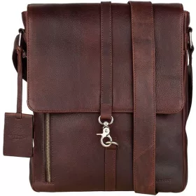 Burkely Antik Avery barna bőr oldaltáska, crossbody