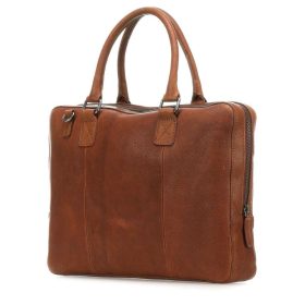   Burkely Antique Avery konyak bőr laptoptáska, oldaltáska 13"