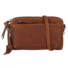   Burkely Antique Avery konyak színű, női bőr válltáska, crossover