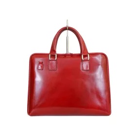 Camilla 777G piros női bőr aktatáska 37 x 29 x 5 cm