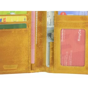 Greenburry Feng Shui harmónia női bőr pénztárca, sárga