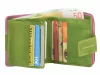 Greenburry kisméretű női bőr pénztárca, fuxia-zöld