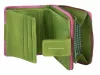 Greenburry kisméretű női bőr pénztárca, fuxia-zöld