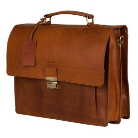 Burkely Vintage Scott konyak bőr oldaltáska, aktatáska
