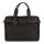 Burkely Vintage River fekete bőr laptoptartós, oldaltáska 15,6''