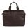 Burkely Vintage River Worker sötétbarna bőr laptoptáska, oldaltáska 15,6''