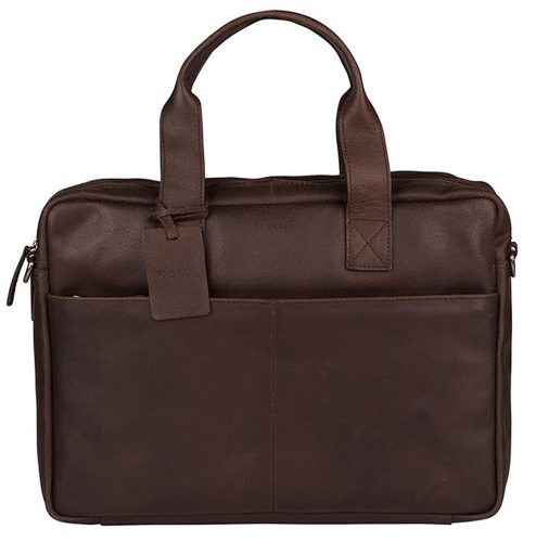Burkely Vintage Jesse Worker barna bőr laptoptáska, oldaltáska 14"