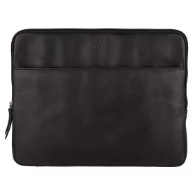Burkely Josh Vintage fekete bőr mappa, laptoptáska 15,6