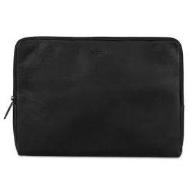 Burkely Josh Vintage fekete bőr mappa, laptoptáska 15,6