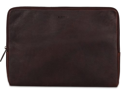 Burkely Josh Vintage fekete bőr mappa, laptoptáska 15,6