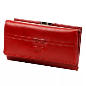   Emporio Valentini 563 PL10 piros női bőr pénztárca 14.5 x 8.5 x 3.5 cm