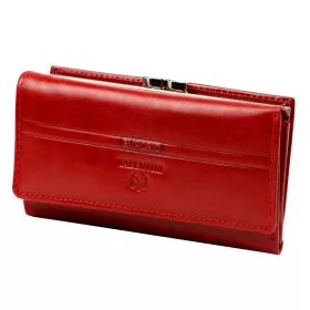   Emporio Valentini 563 PL10 piros női bőr pénztárca 14.5 x 8.5 x 3.5 cm
