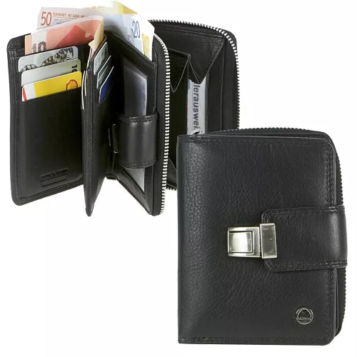 Greenburry női bőr csúszózáras pénztárca