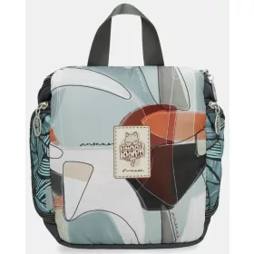   Anekke Sophia szürke-kék női kozmetikai táska, neszeszer 21 x 24 x 8 cm