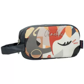   Anekke Eikon szürke-piros női kozmetikai táska, neszeszer 20 x 12 x 5 cm