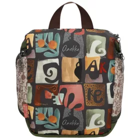   Anekke Muse khaki-barna női kozmetikai táska, neszeszer 21 x 24 x 8 cm