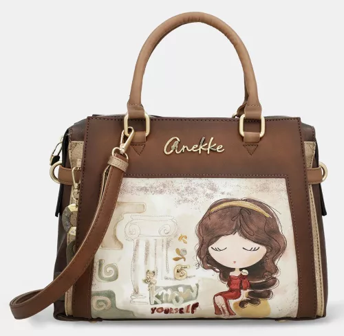 Anekke Muse barna-bézs női kézitáska vállpánttal 32 x 28 x 12 cm