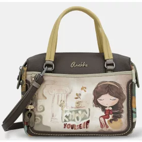   Anekke Muse krém-khaki női kézitáska vállpánttal 34 x 23 x 16 cm